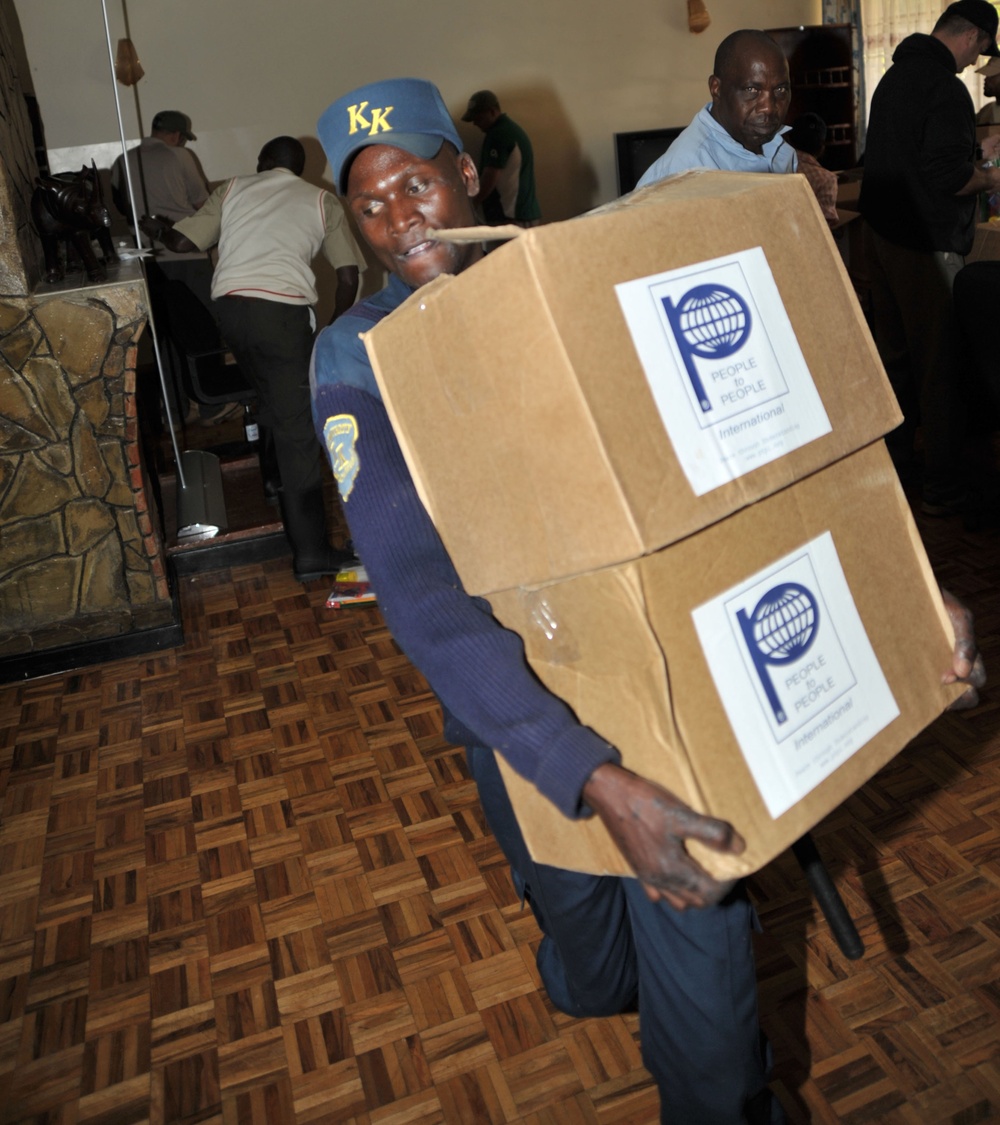 Combined Joint Task Force - Horn of Africa Members Deliver School Supplies