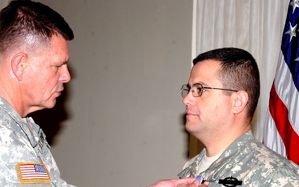 ARNORTH Soldier Presented Purple Heart for Service in Iraq