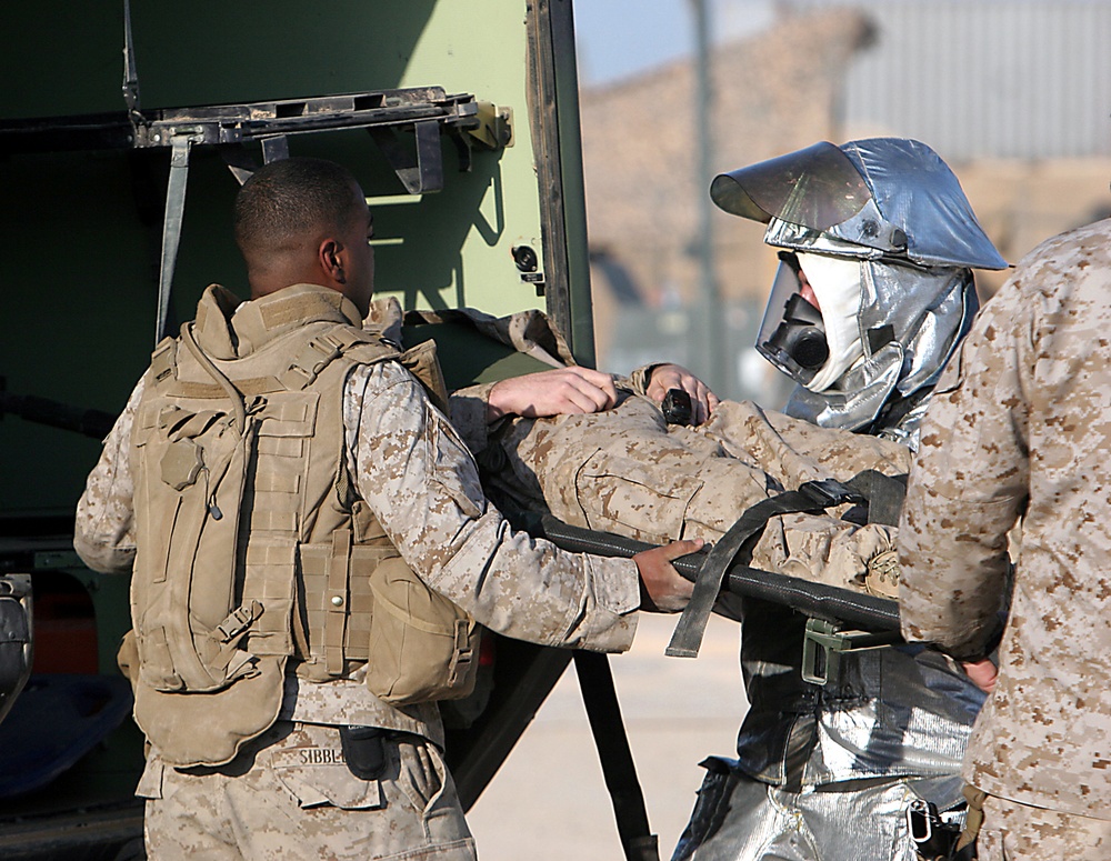 ARFF Marines test IDF response procedures