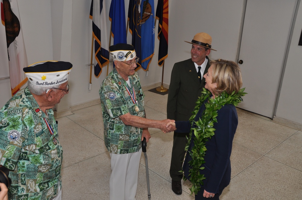 Secretary of State Hillary Rodham Clinton visits Hawaii