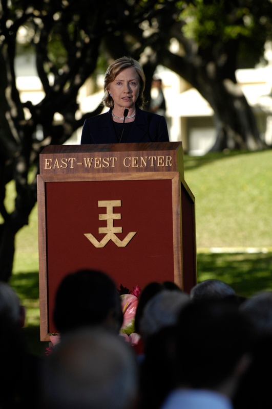 Secretary of State Hillary Rodham Clinton visits Hawaii