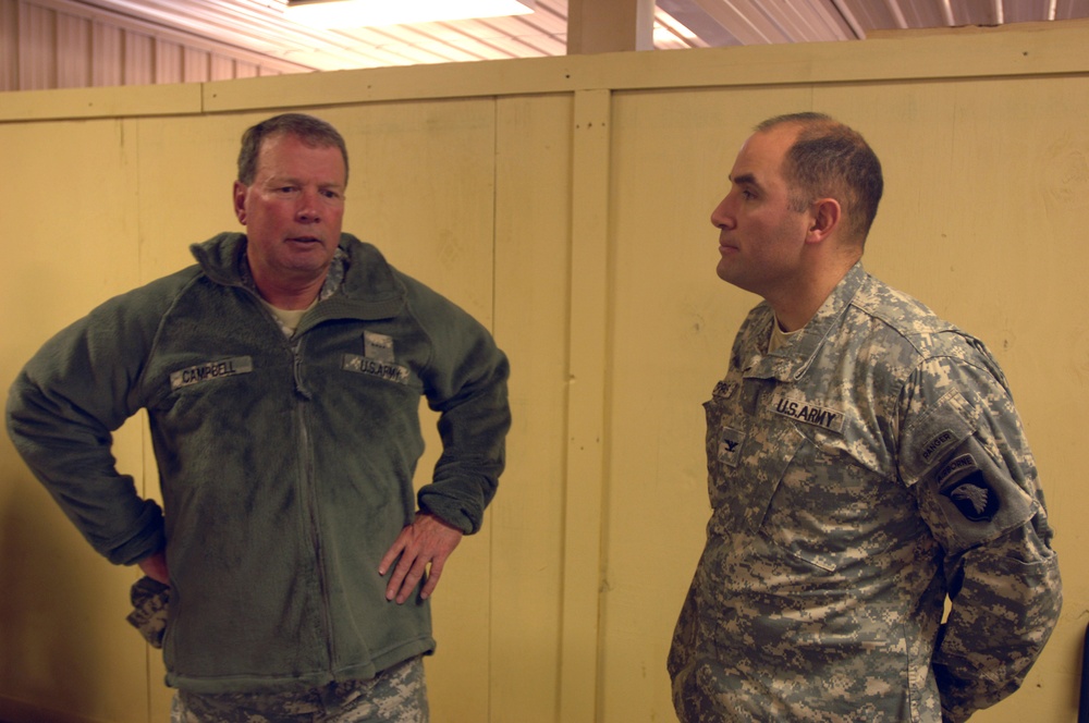 United States Army Forces Command Commander, Gen. Campbell Visits 1st Brigade during Joint Readiness Training Center