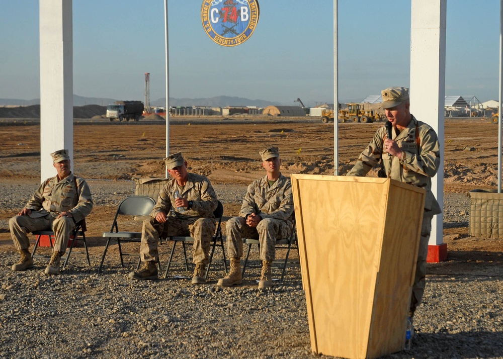 NMCB 74 Dedicates New Camp to Fallen Seabee