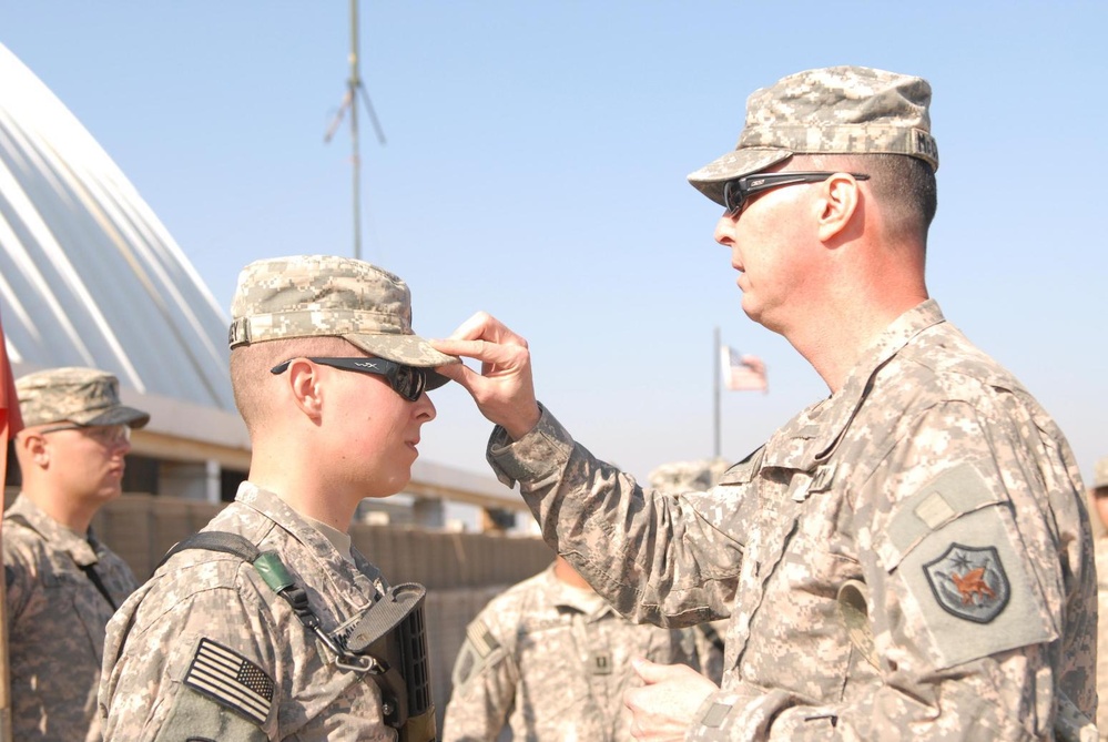 Father participates in son's promotion Father participates in son's promotion