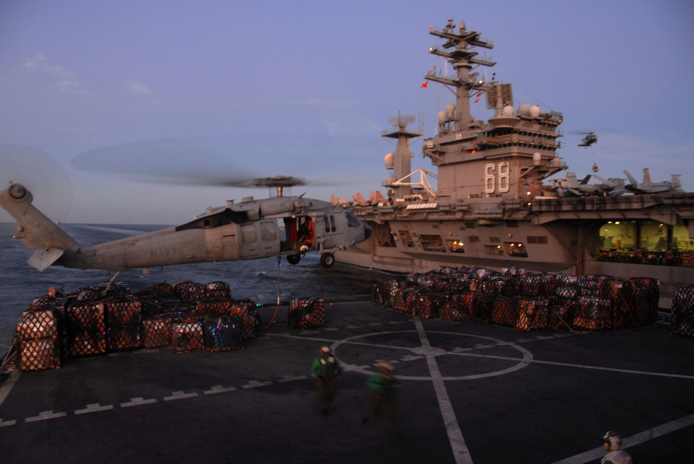 USS Nimitz continues operations