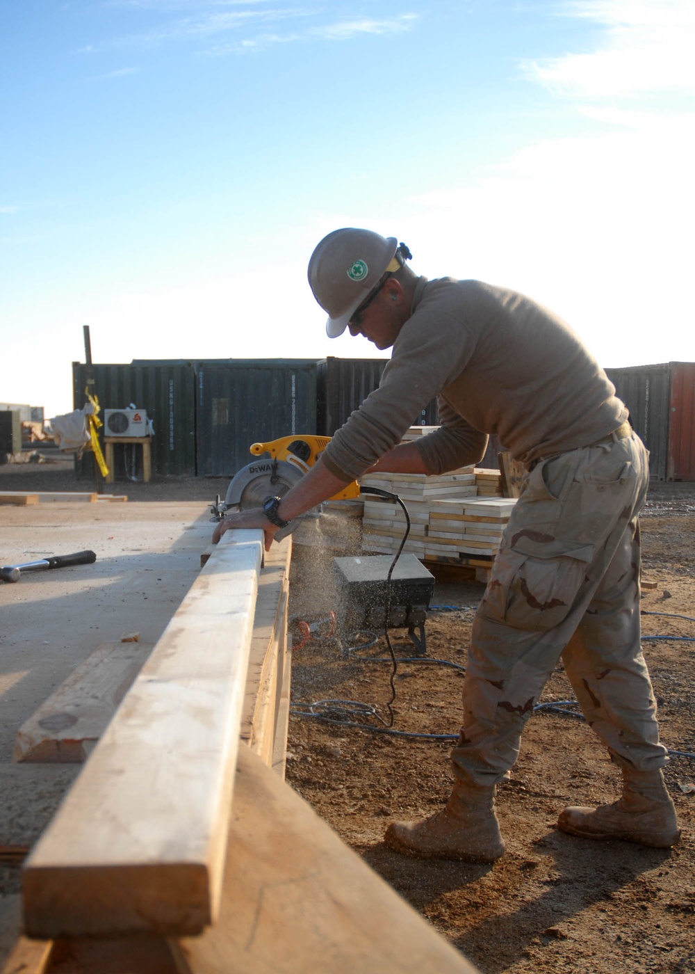 NMCB 74 Builders Pre-Fab for New Project
