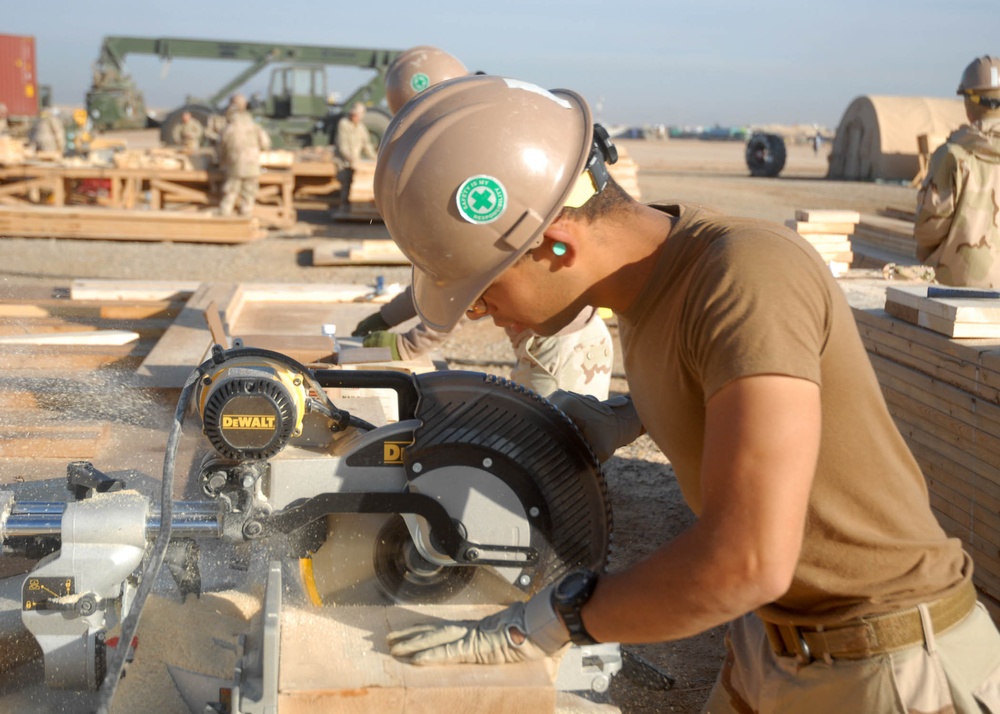 NMCB 74 Builders Pre-Fab for New Project