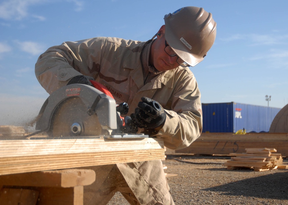 NMCB 74 Builders Pre-Fab for New Project