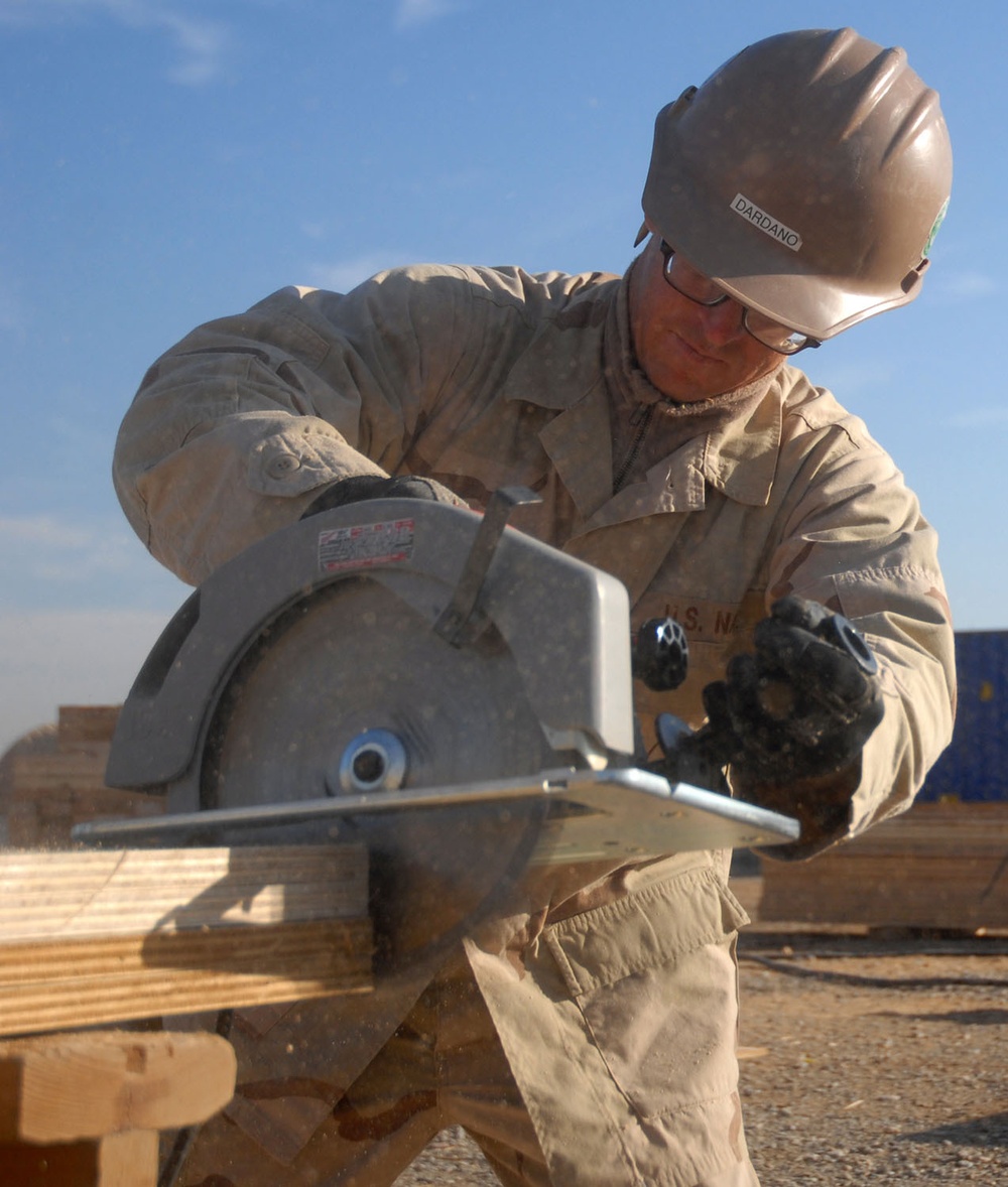 NMCB 74 Builders Pre-Fab for New Project