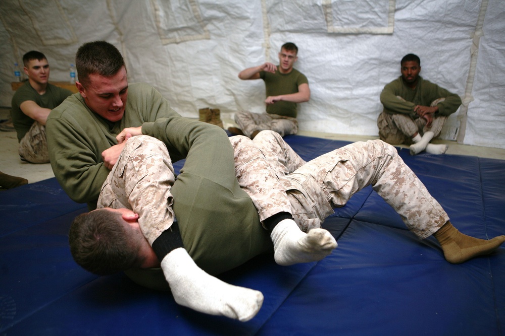 Deployed Marines Learning Professionalism through MCMAP