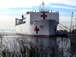 USNS Comfort Readies to Leave for Haiti
