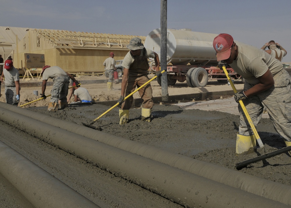 Seabees and RED HORSE Engineers Finish First Phase of Helicopter Landing Zone Expansion on Kandahar