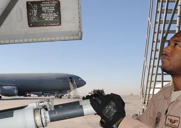 KC-10 flight engineer, Staten Island native, supports deployed air refueling ops