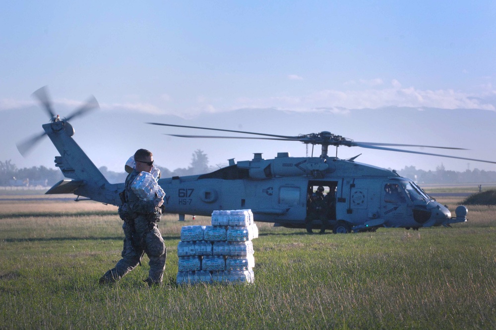 Airborne Troops Provide First Glimpse of Relief