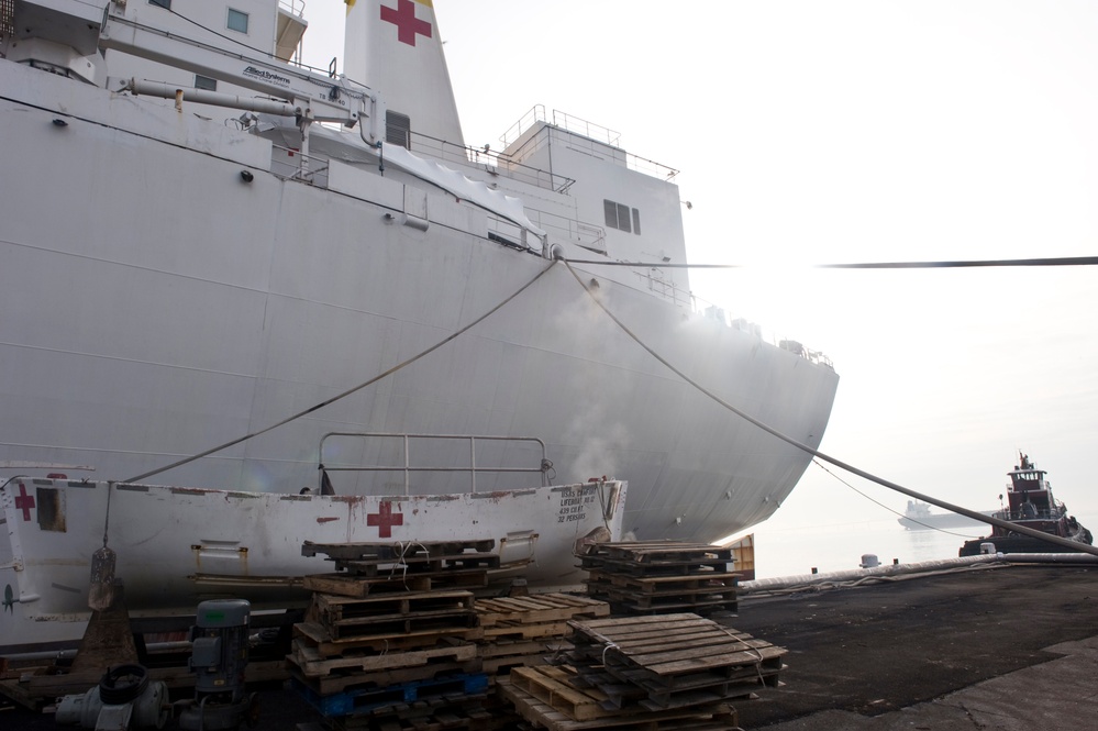 USNS Comfort action