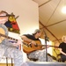 Soldier plays with Pickler