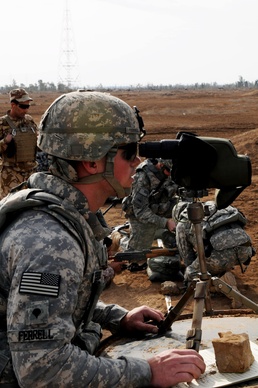 U.S. Soldiers teach ISF advanced marksmanship skills at Cashe