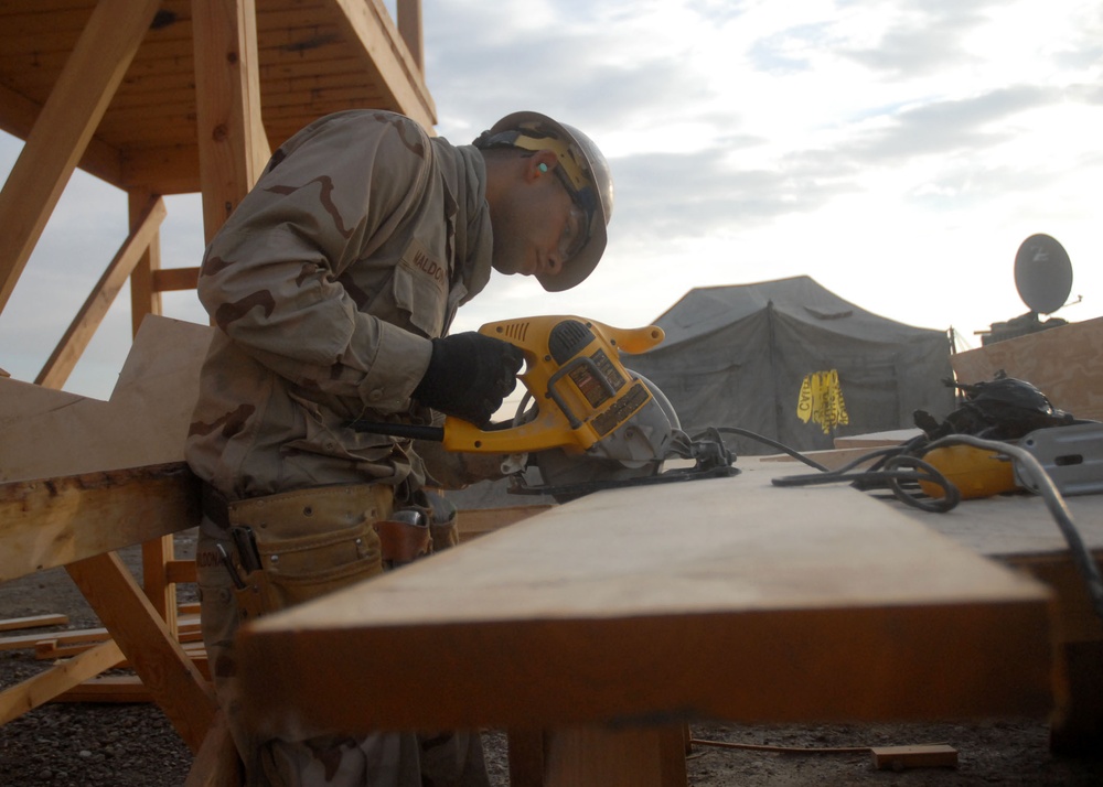 NMCB 74 Builders on the Job at Kamp Krutke