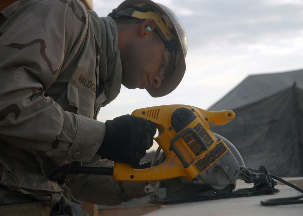 NMCB 74 Builders on the Job at Kamp Krutke