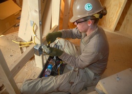 NMCB 74 Electricians on the Job at Kamp Krutke