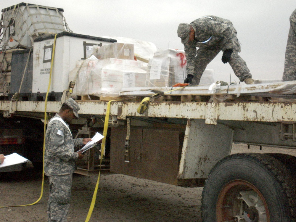 169th Seaport Operations Company takes over shipping and receiving yard