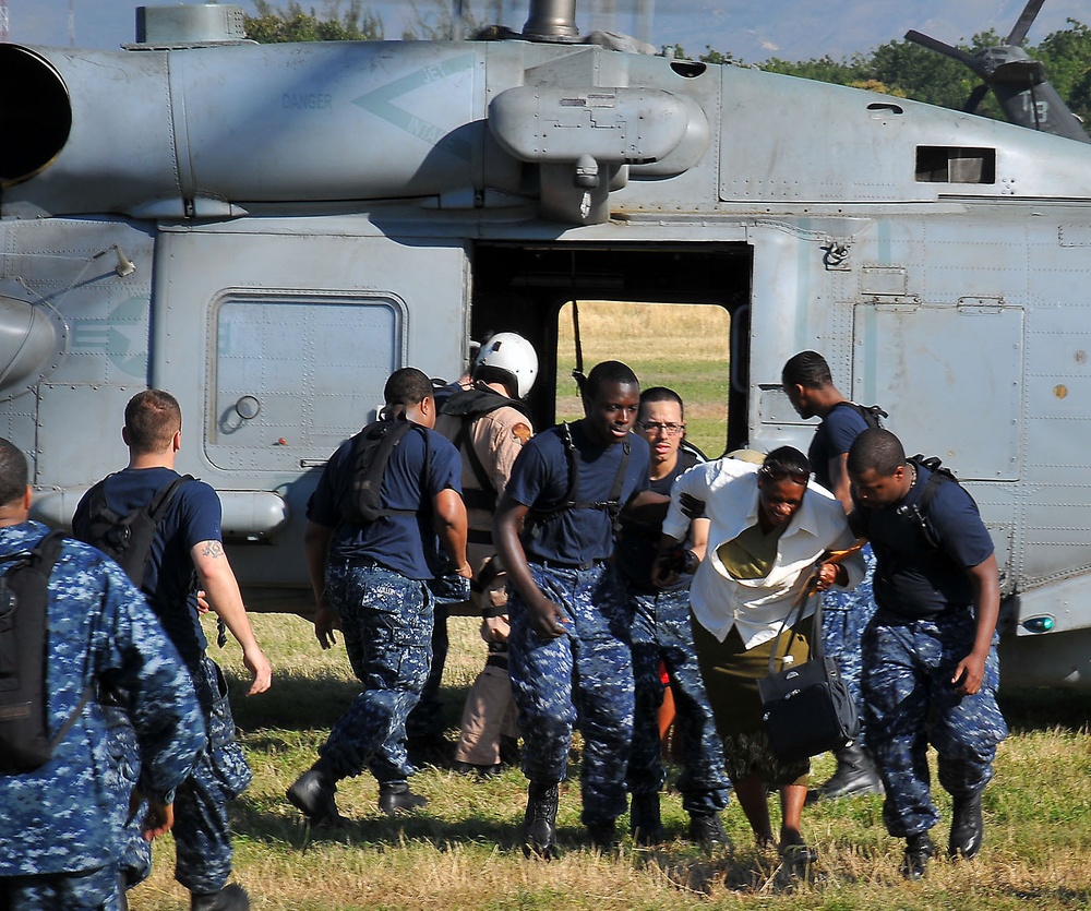 USS Carl Vinson Participates in Haiti Relief Operations