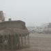 317th Engineers work to keep parking lot mud free