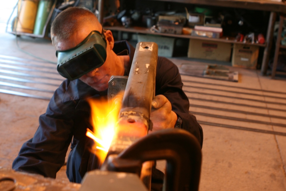 Welding Sparks Bright Future for Some Marines