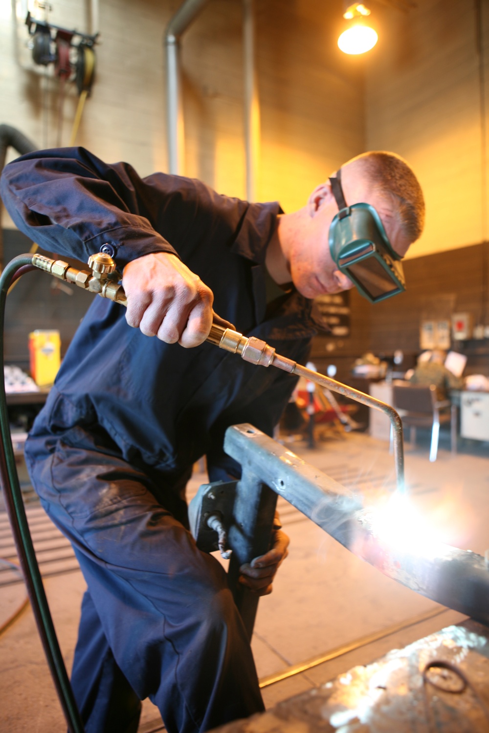 Welding Sparks Bright Future for Some Marines