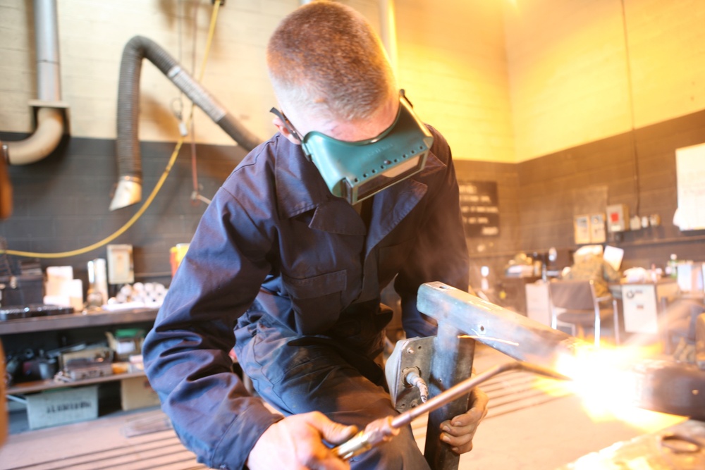 Welding Sparks Bright Future for Some Marines