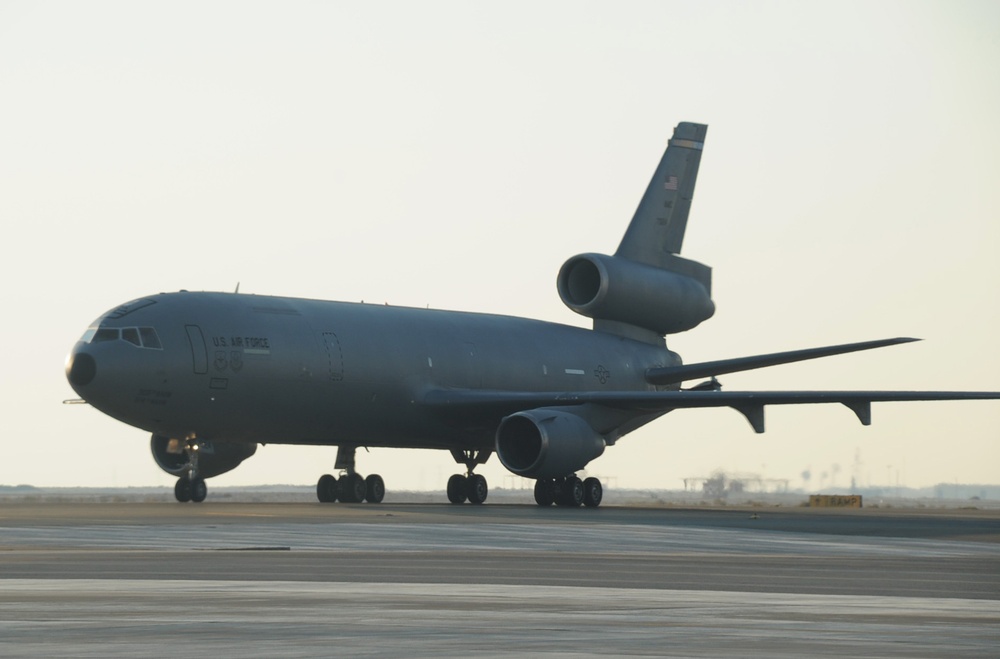 KC-10 Returns From Combat Air Refueling Mission in Southwest Asia