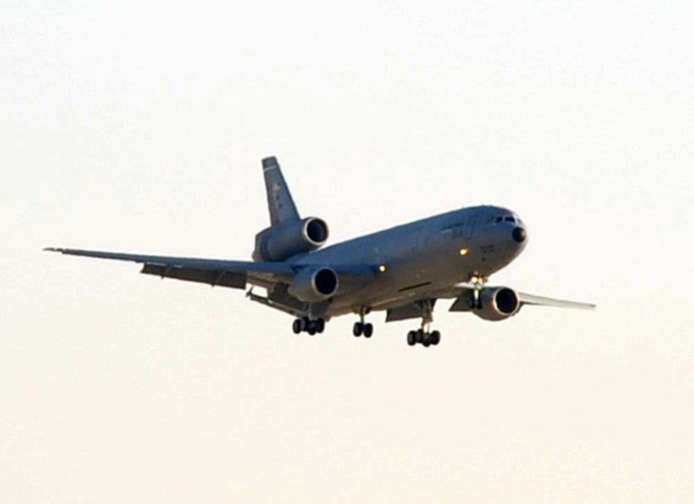 KC-10 Returns From Combat Air Refueling Mission in Southwest Asia