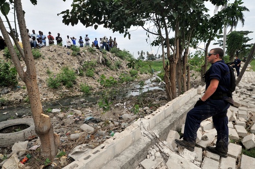 Coast Guard Maintains Perimeter in Killick, Haiti