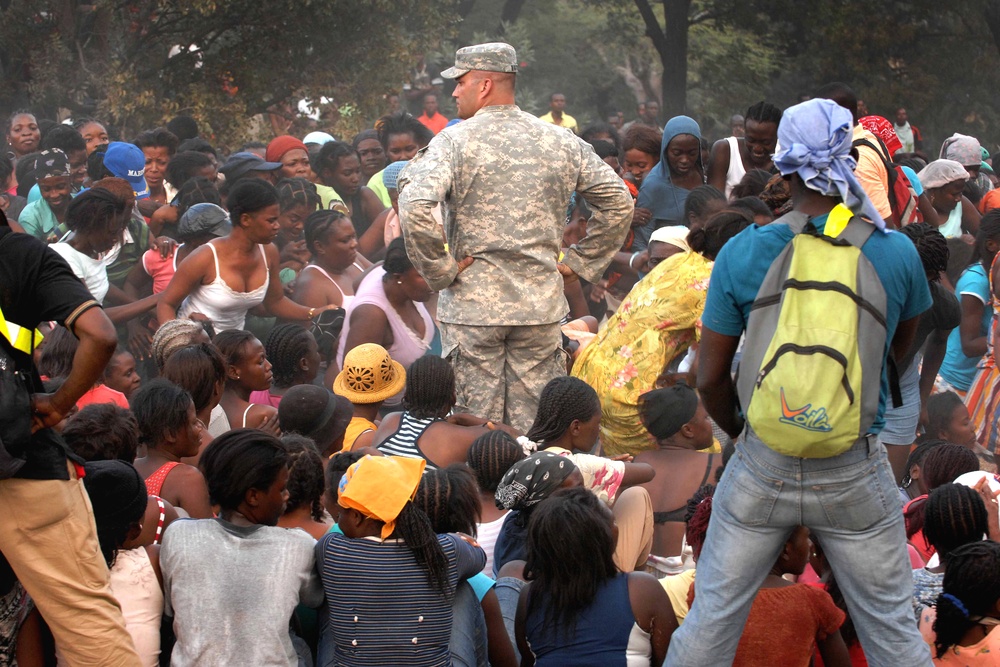 Record Crowds Cause Unrest at Distribution Point