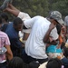 Record Crowds Cause Unrest at Distribution Point