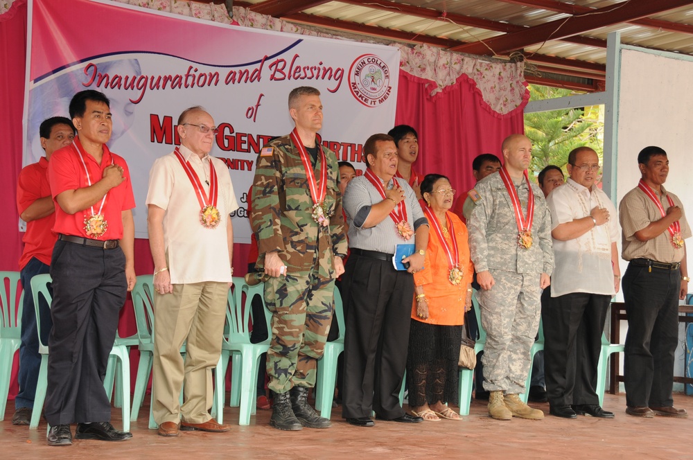 Educators, City Officials and JSOTF-P Dedicate Birthing Clinic