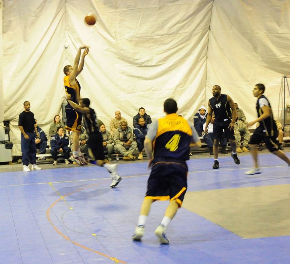 Basketball team loses, but wins friends
