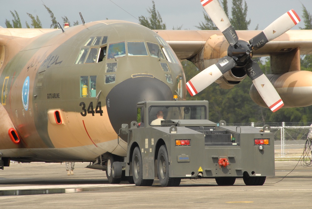 Royal Jordanian Air Force C130 Refuels at Air National Guard Base