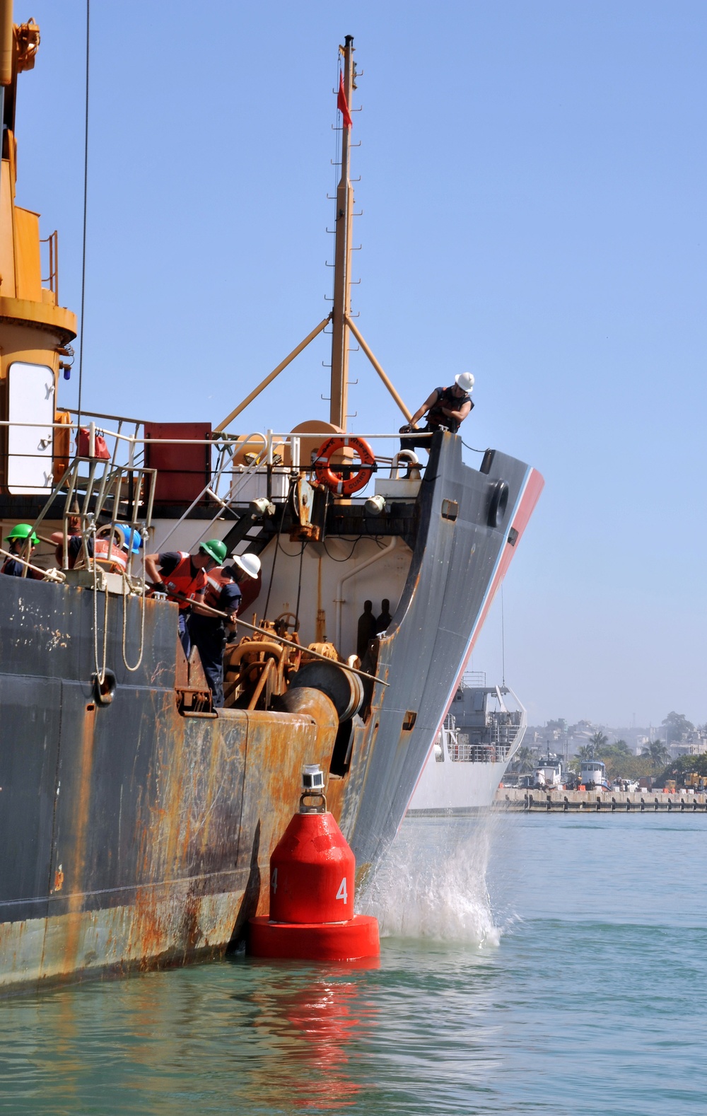 Coast Guard Sets Second Buoy in Port-Au-Prince