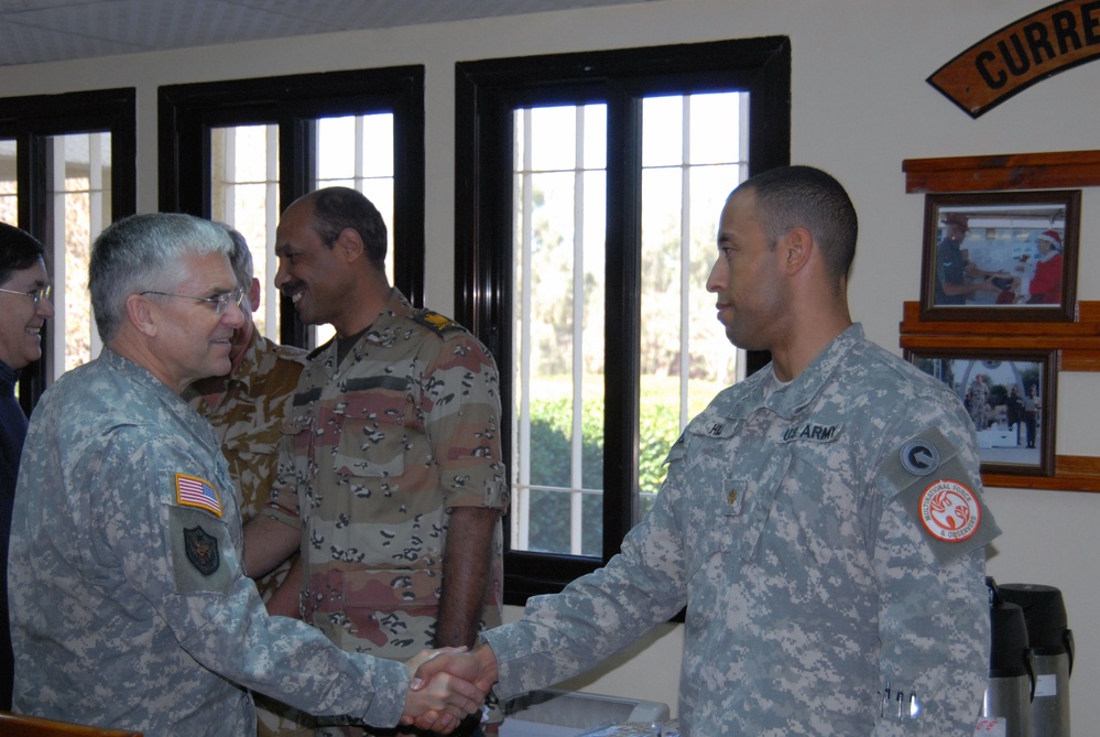 U.S. Army CSA Visits Troops in Egypt