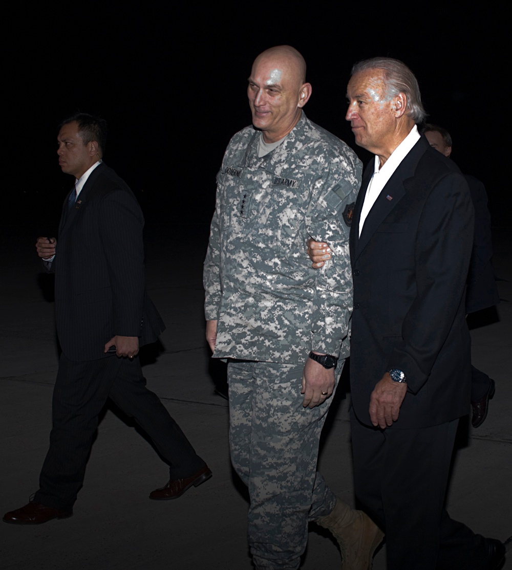 Vice President Joe Biden Arrives in Iraq