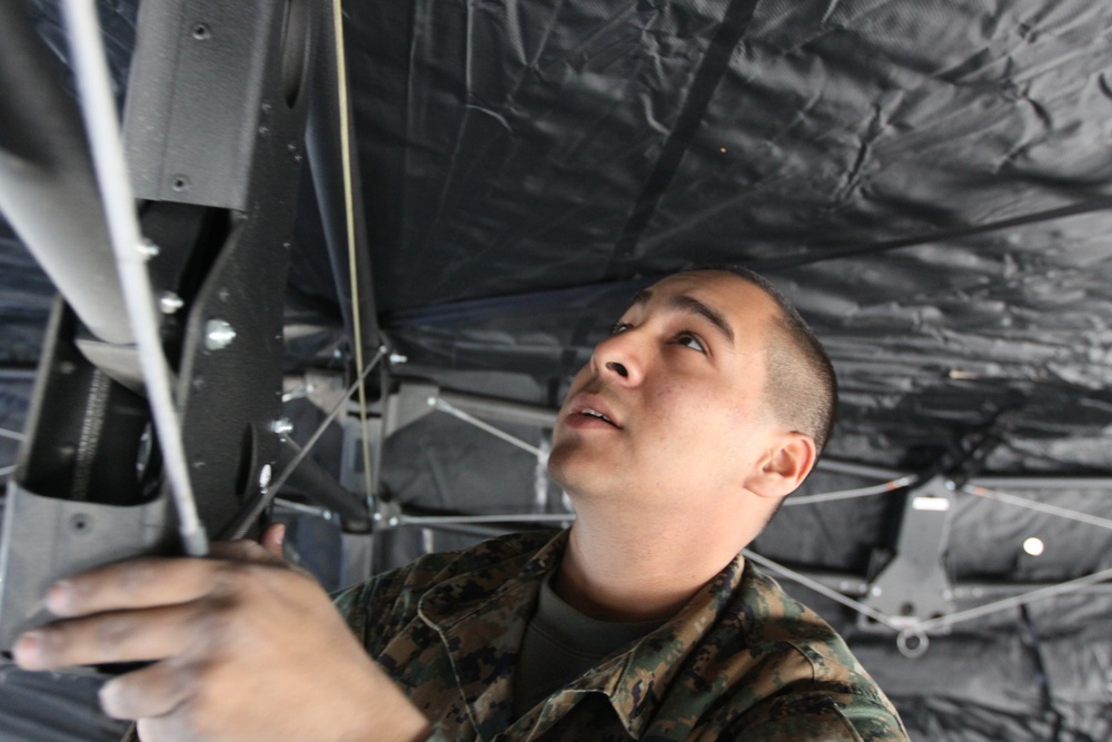 Tank battalion fields more expedient tents
