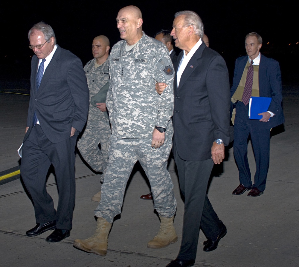 Vice President Joe Biden Arrives in Iraq