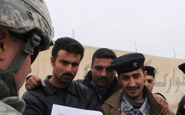 U.S. Soldiers and ESU Meet With Local Nationals