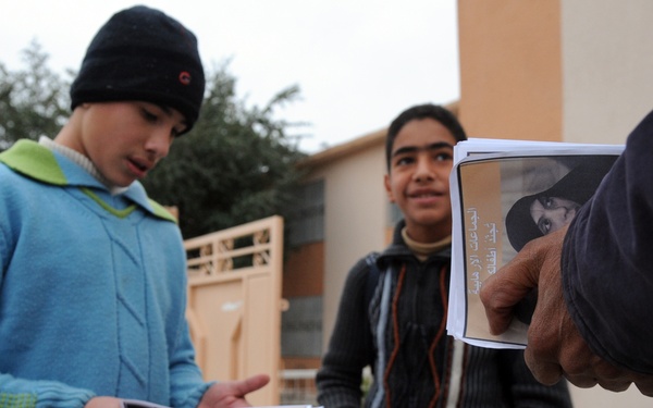 U.S. Soldiers and ESU Meet With Local Nationals