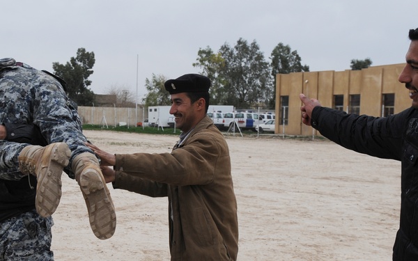 U.S. Soldiers and ESU Meet With Local Nationals