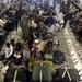 Earthquake evacuees arriving at Orlando-Sanford International Airport