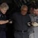 Earthquake evacuees arriving at Orlando-Sanford International Airport