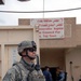 Soldier pulls security