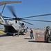 22nd Marine Expeditionary Unit, deliver ready-to-eat rations with a CH-53E Super Stallion